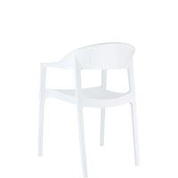 siesta carmen commercial armchair white 1