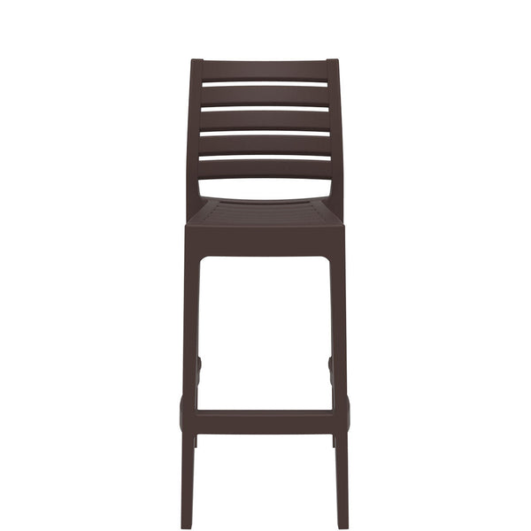 siesta ares commercial bar stool brown