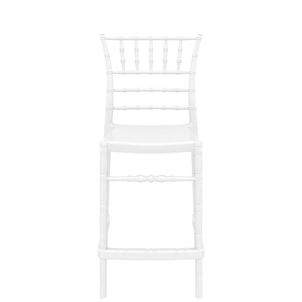 siesta chiavari outdoor bar stool 65cm white