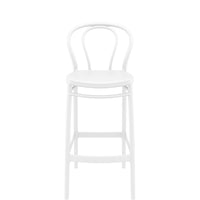 siesta victor bar stool 75cm white