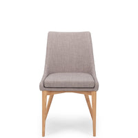 cathedral dining chair light grey fabric