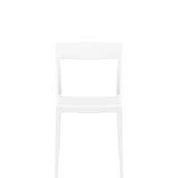 siesta flash commercial chair gloss white