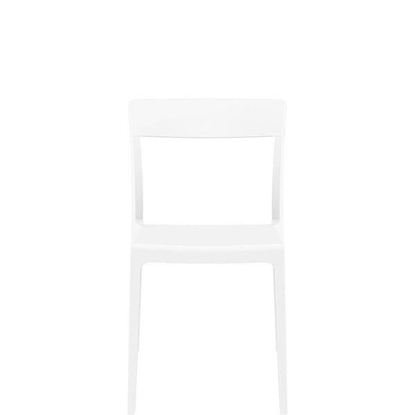 siesta flash commercial chair gloss white