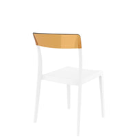 siesta flash commercial chair white/amber 2