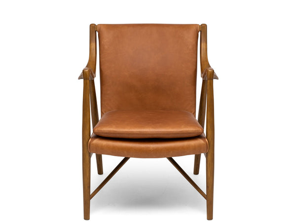 madrid lounge chair cognac leather