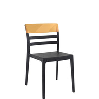 siesta moon chair black/amber 1
