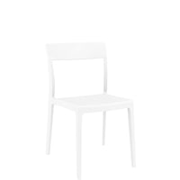 siesta flash commercial chair gloss white 1
