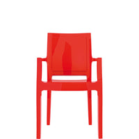 siesta arthur commercial armchair gloss red