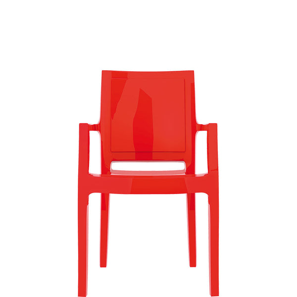 siesta arthur commercial armchair gloss red