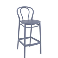 siesta victor bar stool 75cm dark grey 3
