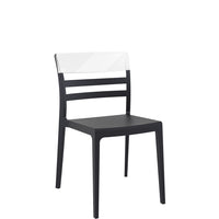 siesta moon chair black/clear 4