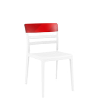 siesta moon chair white/red 1