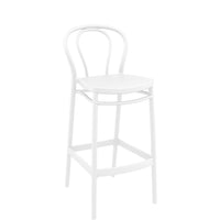siesta victor bar stool 75cm white 4
