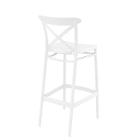 siesta cross bar stool 75cm white 3