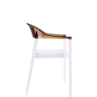 siesta carmen chair amber/white 4