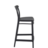 siesta cross outdoor bar stool 65cm black  4