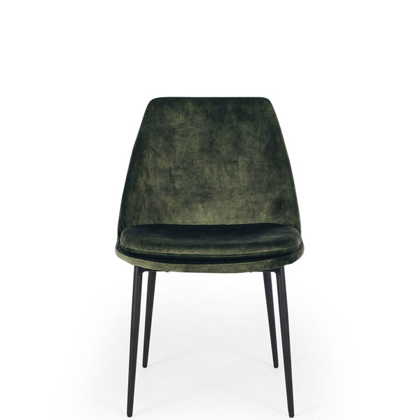 milan commercial chair velvet moss green