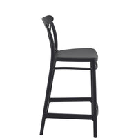 siesta cross bar stool 65cm black 4