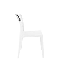 siesta moon chair white/clear 2