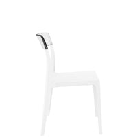 siesta flash commercial chair white/clear 3