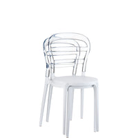 siesta miss bibi chair white/clear 5