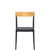 siesta flash commercial chair black/amber