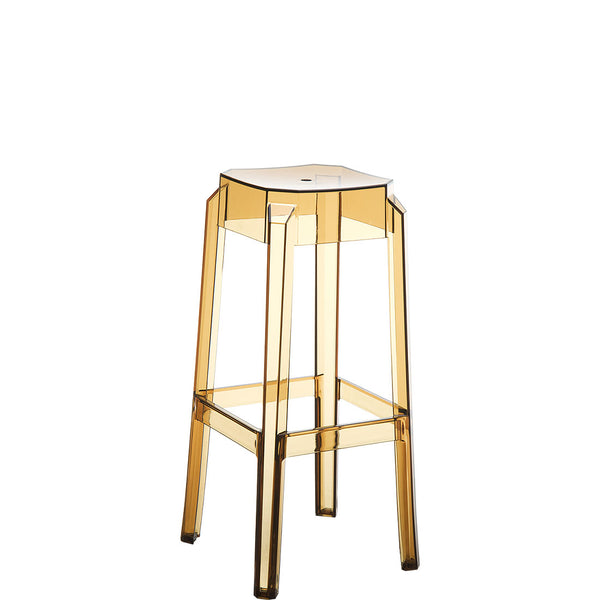 siesta fox bar stool 75cm amber