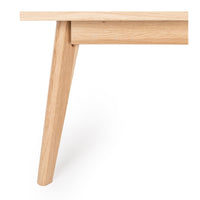 canberra wooden bedside table white/natural oak 6
