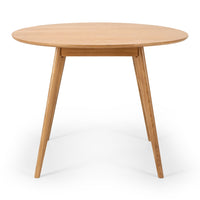 paris wooden dining table 100cm round 2