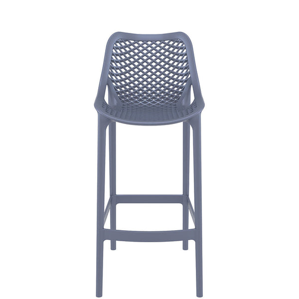 siesta air outdoor bar stool 75cm dark grey