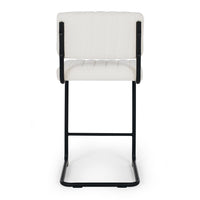berm upholstered stool boucle cream fabric  6