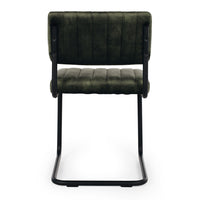 berm chair velvet moss green 2