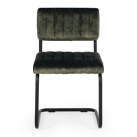 berm commercial chair velvet moss green 2