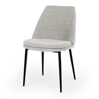 milan dining chair light grey fabric 1