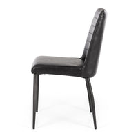 rome dining chair black upholstery 2