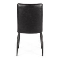rome dining chair black upholstery 3