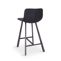vintage upholstered stool vintage grey 3