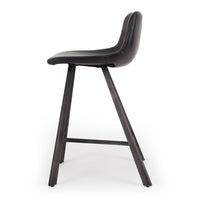 vintage upholstered stool vintage black 1