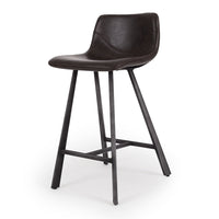 vintage upholstered stool vintage brown 8