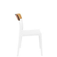 siesta flash commercial chair white/amber 1