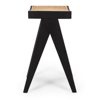allegra wooden bar stool 65cm black oak 3