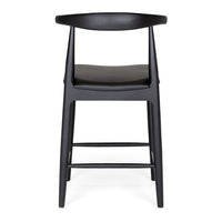 elbow kitchen bar stool black oak 4