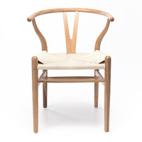 wishbone commercial chair natural oak 2