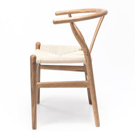 wishbone commercial chair natural oak 3