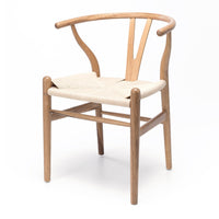 wishbone commercial chair natural oak 1