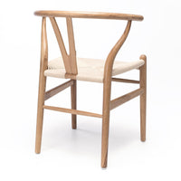 wishbone commercial chair natural oak 4