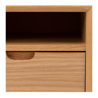 madrid 1 drawer bedside table natural oak 4