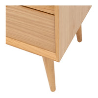 madrid 1 drawer bedside table natural oak 5