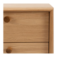 norfix 2 drawer wooden bedside table natural oak 4