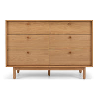 sienna 6 drawer wooden chest 7